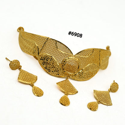 Gold Plated Small Necklace Set PMJ Model No : 6908