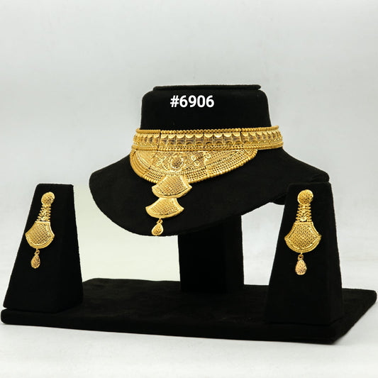 Gold Plated Small Necklace Set PMJ Model No : 6906