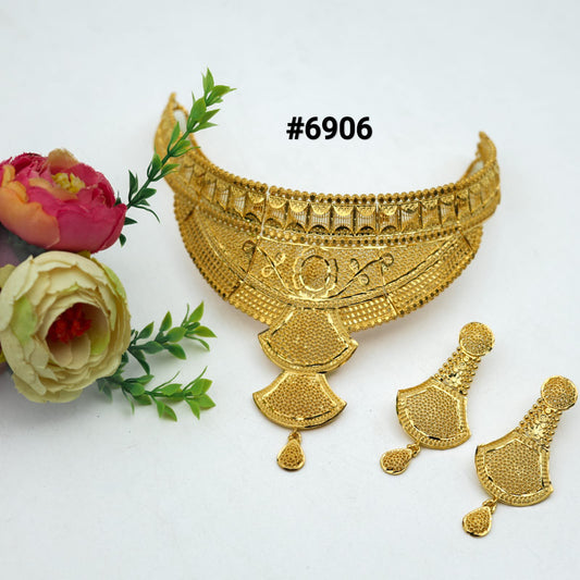Gold Plated Small Necklace Set PMJ Model No : 6906