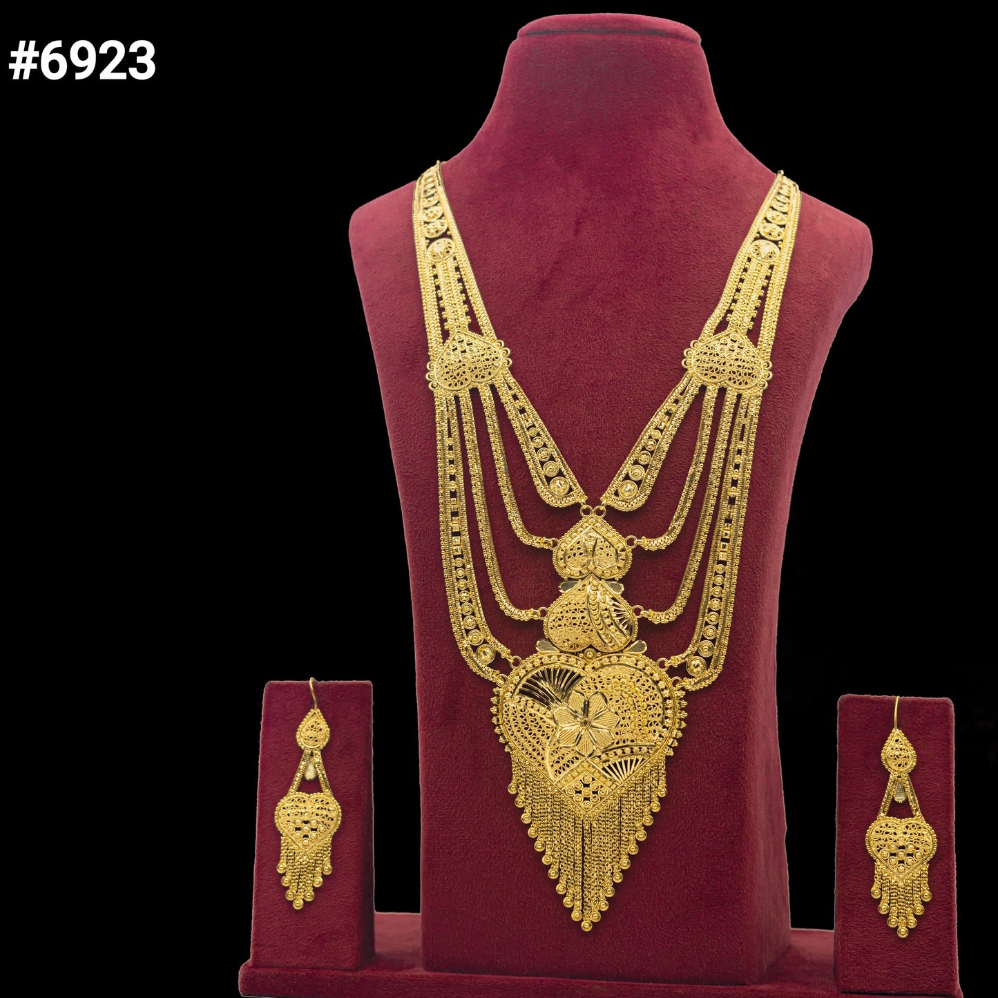 Gold Plated Long Necklaces, PMJ Model No : 6923