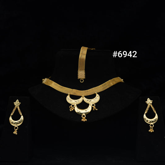 Gold Plated Short Necklaces, PMJ Model No: 6942