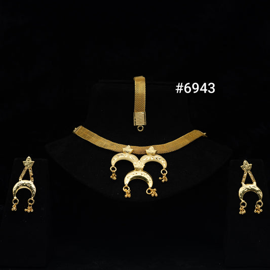 Gold Plated Short Necklaces, PMJ Model No: 6943