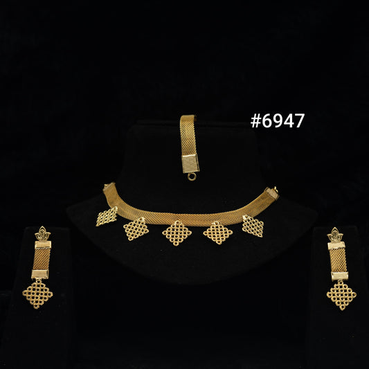 Gold Plated Short Necklaces, PMJ Model No: 6947