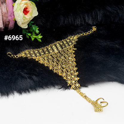 Gold Plated Hand Bracelet - Hathpan , PMJ Model No : 6965