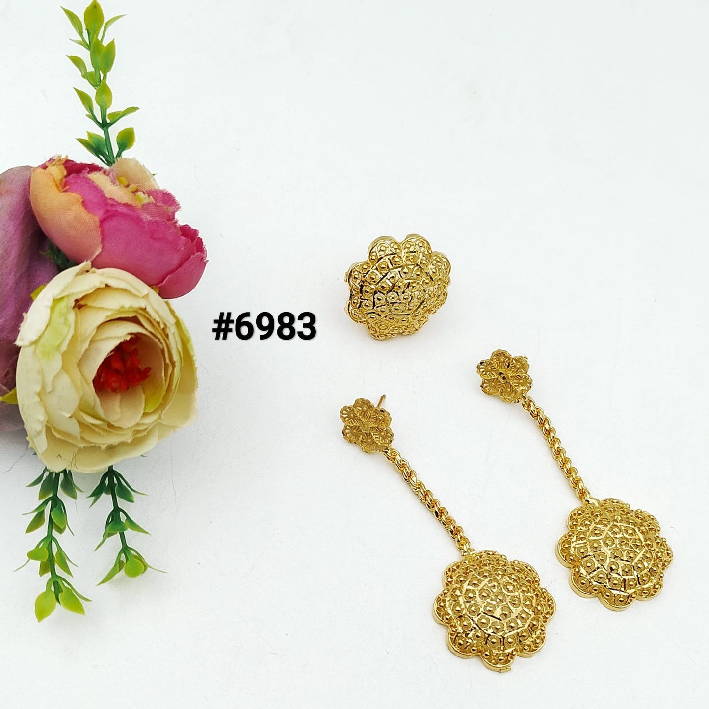 Gold Plated Jewellery, Earrings PMJ Model No : 6983