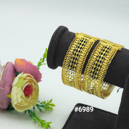 1 Gram Gold Plated High-Quality Bangles For Women, PMJ Model No : 6989