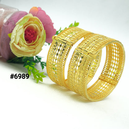 1 Gram Gold Plated High-Quality Bangles For Women, PMJ Model No : 6989
