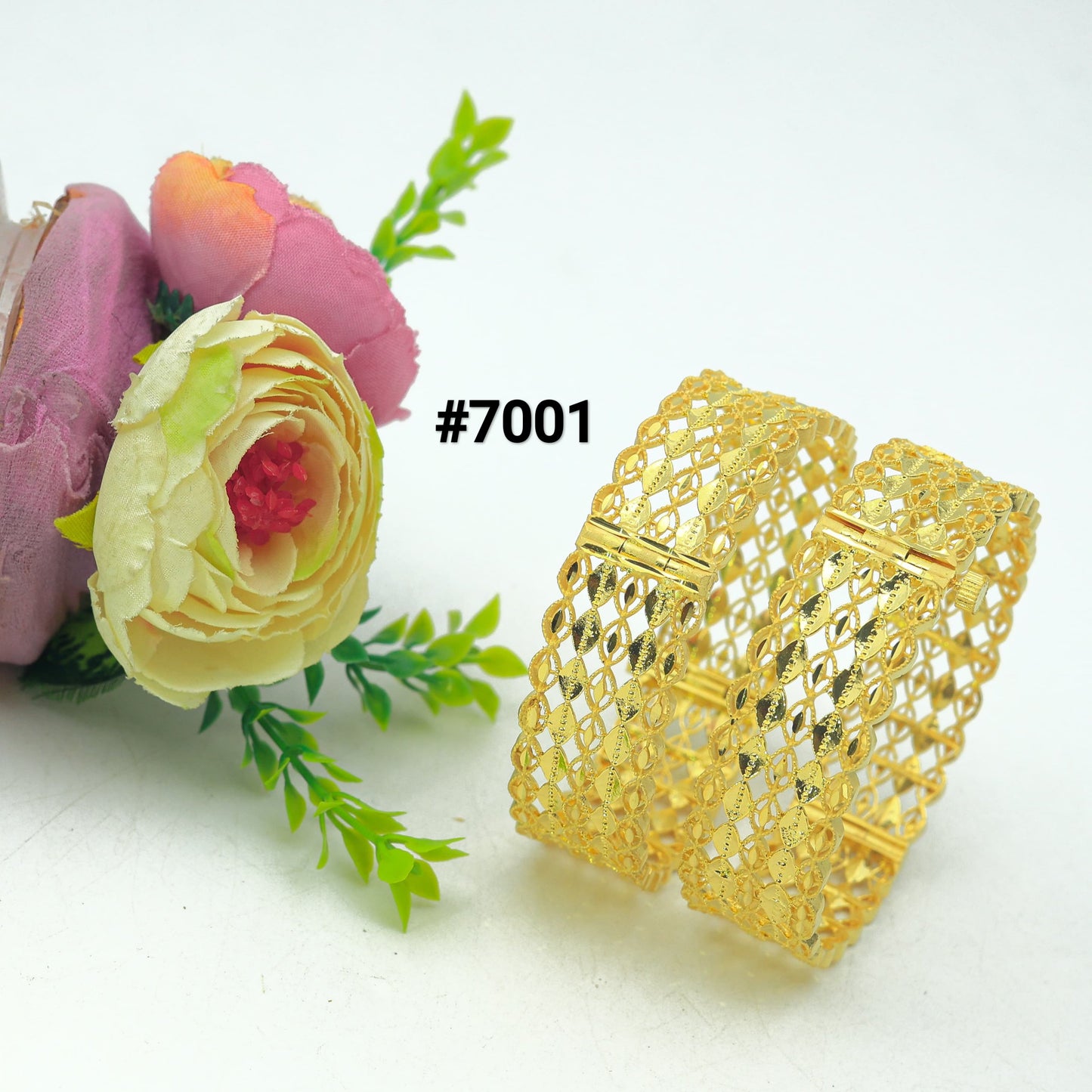 Gold Plated Jewellery, Bangles  PMJ Model No : 7001