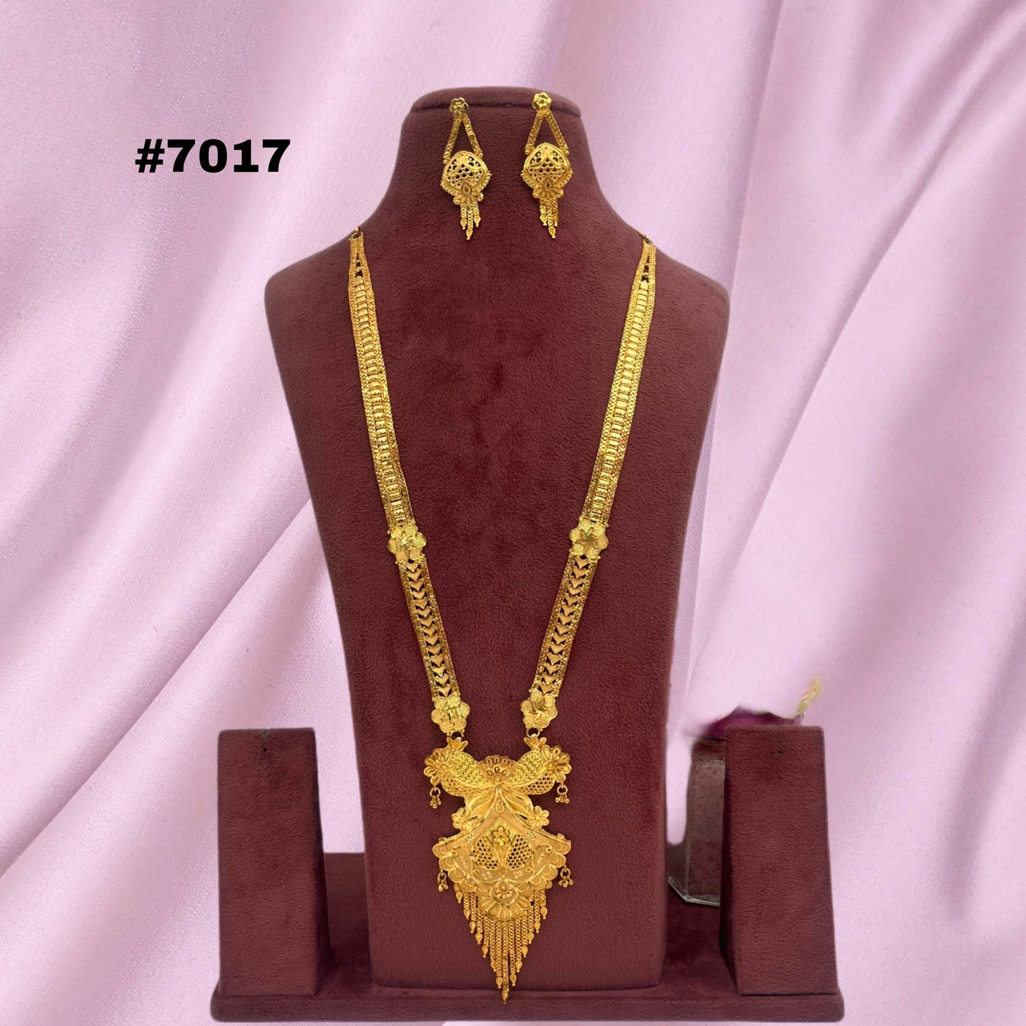 1 Gram Gold Plated Long Necklace, PMJ Model No: 7017