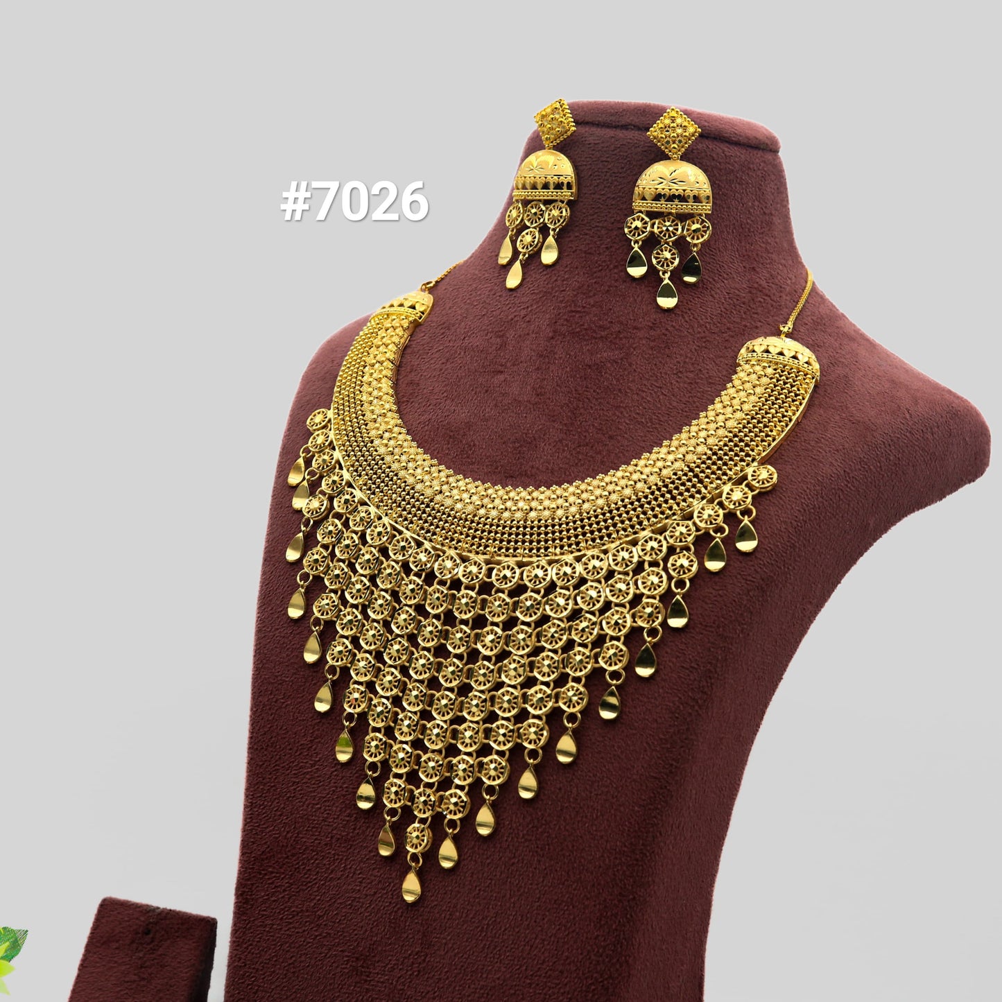 1 Gram Gold Plated Long Necklace, PMJ Model No: 7026