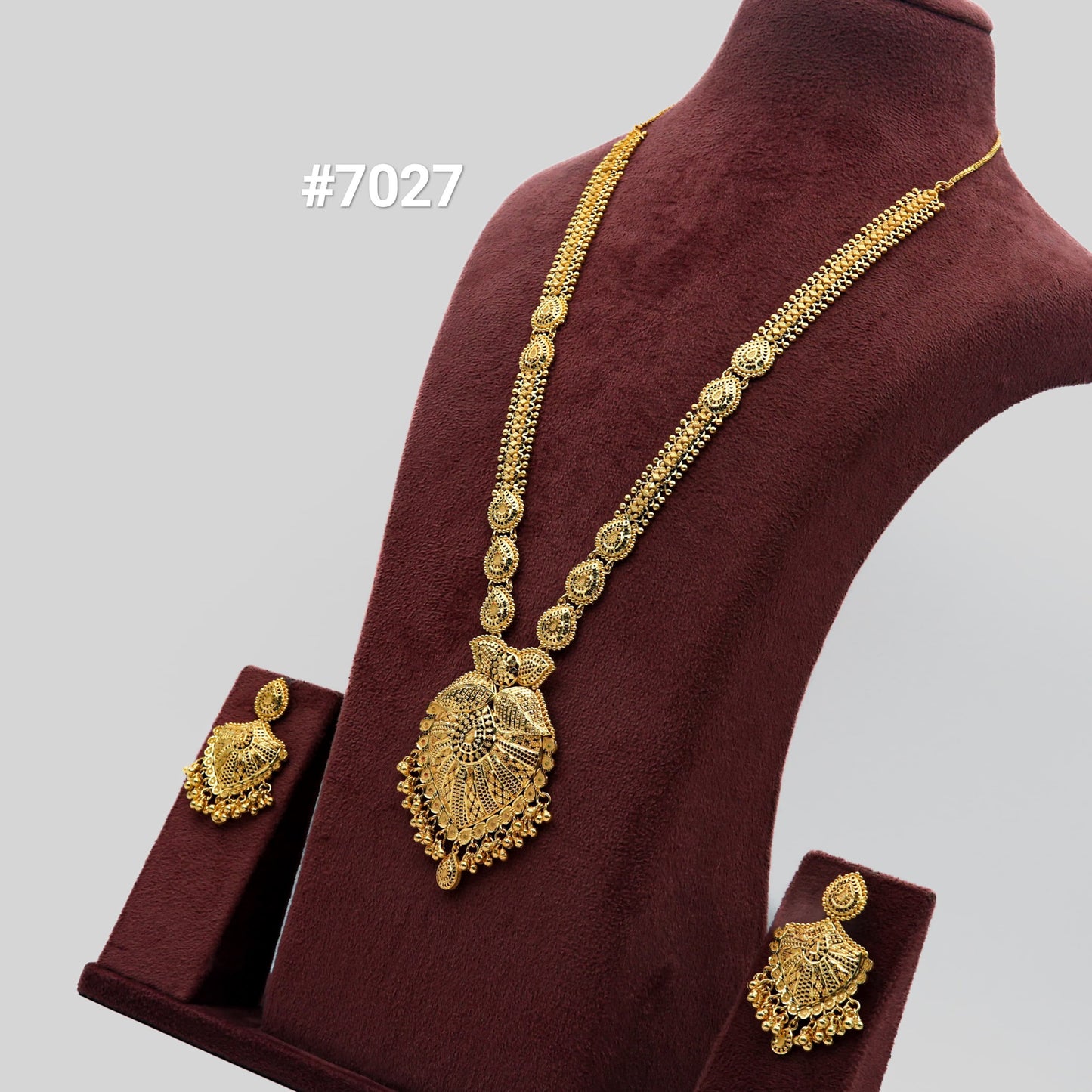 1 Gram Gold Plated Long Necklace, PMJ Model No: 7027