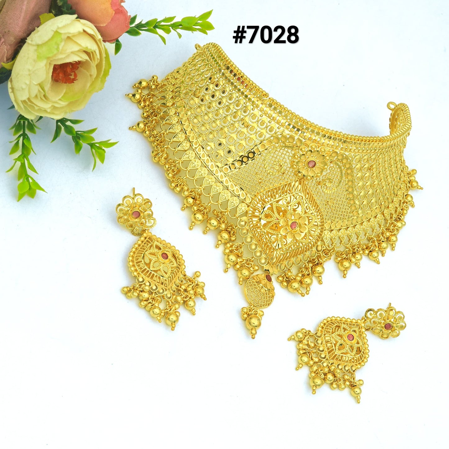 Gold Plated Chokkar Necklace PMJ Model No : 7028