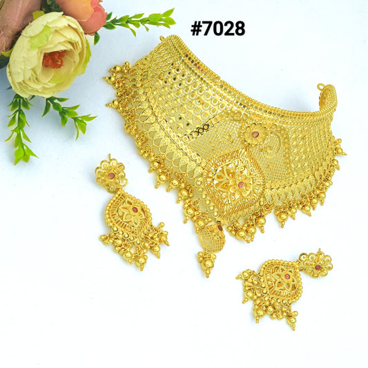 Gold Plated Chokkar Necklace PMJ Model No : 7028