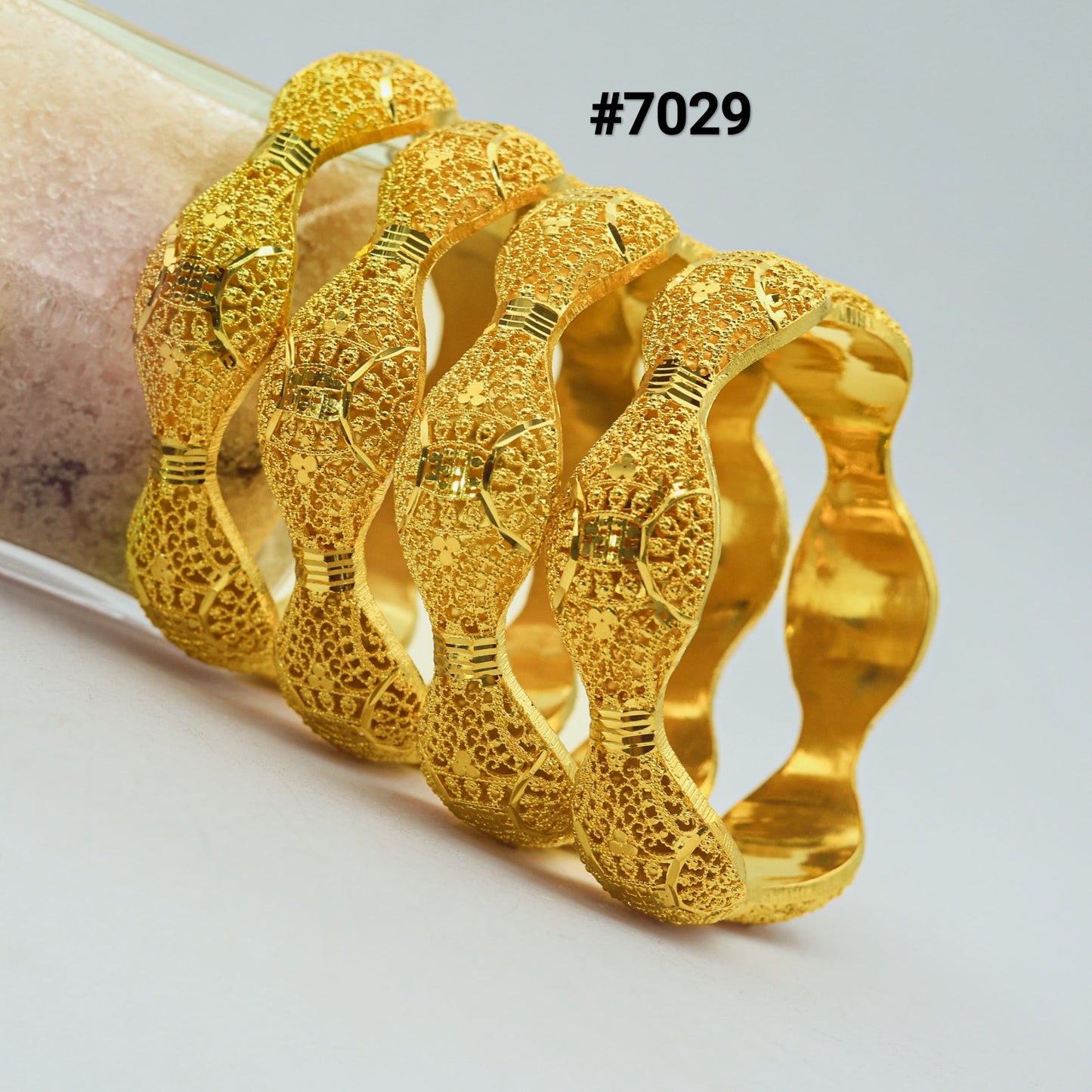 One Gram Gold Plated Bangles PMJ Model No : 7029