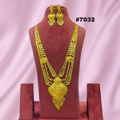 Gold Plated Long Necklace 1 Gram PMJ Model No : 7032
