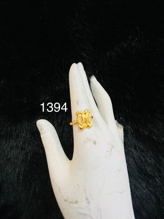 Stylish Finger Ring of Gold Forming Engagement Style Jewelry Sale MODEL : 1394