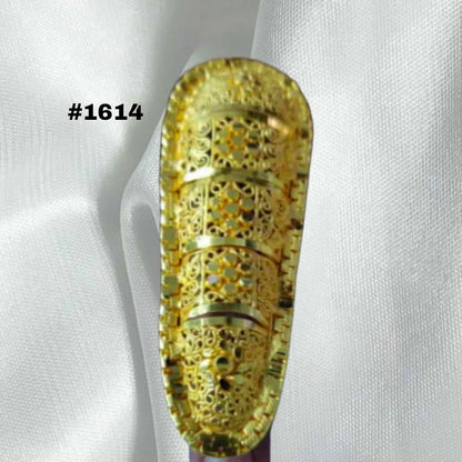 PMJ Indian Gold Plated Beautiful Finger Ring Alexandra Daddario Hollywood Style Jewelry Sale MODEL : 1614