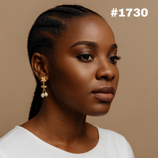 Gold Plated Stylish Earrings MODEL : 1730