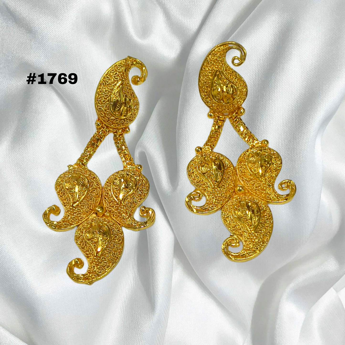 Gold Covering Earrings Set PMJ Model No: 1769