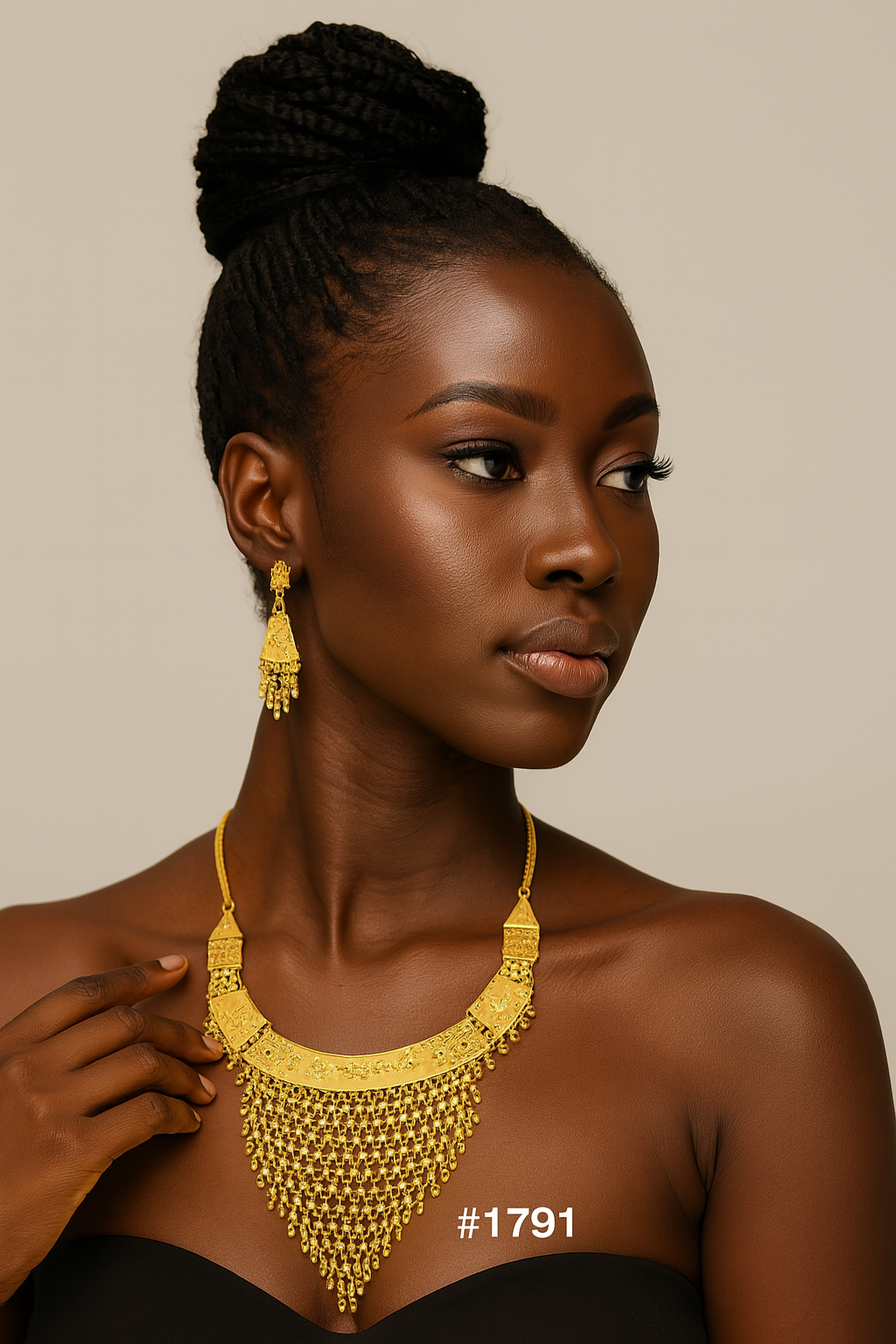 Fancy-zhalar-necklace MODEL NO : 1791