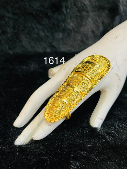 PMJ Indian Gold Plated Beautiful Finger Ring Alexandra Daddario Hollywood Style Jewelry Sale MODEL : 1614