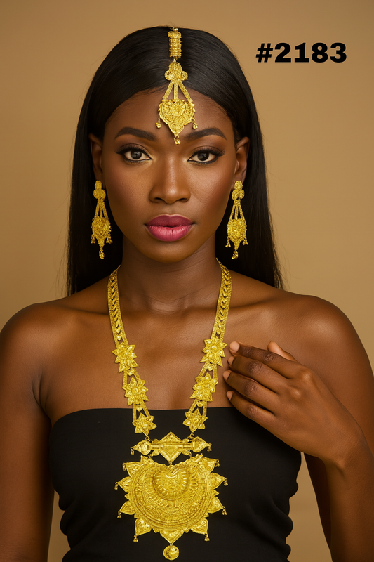 Designer Hand Made Jewelry Long Necklace Set, PMJ Model No: 2183