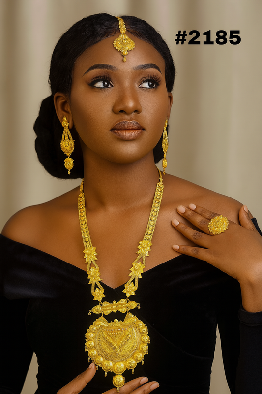 Designer Hand Made Jewelry Long Necklace Set, PMJ Model No: 2185