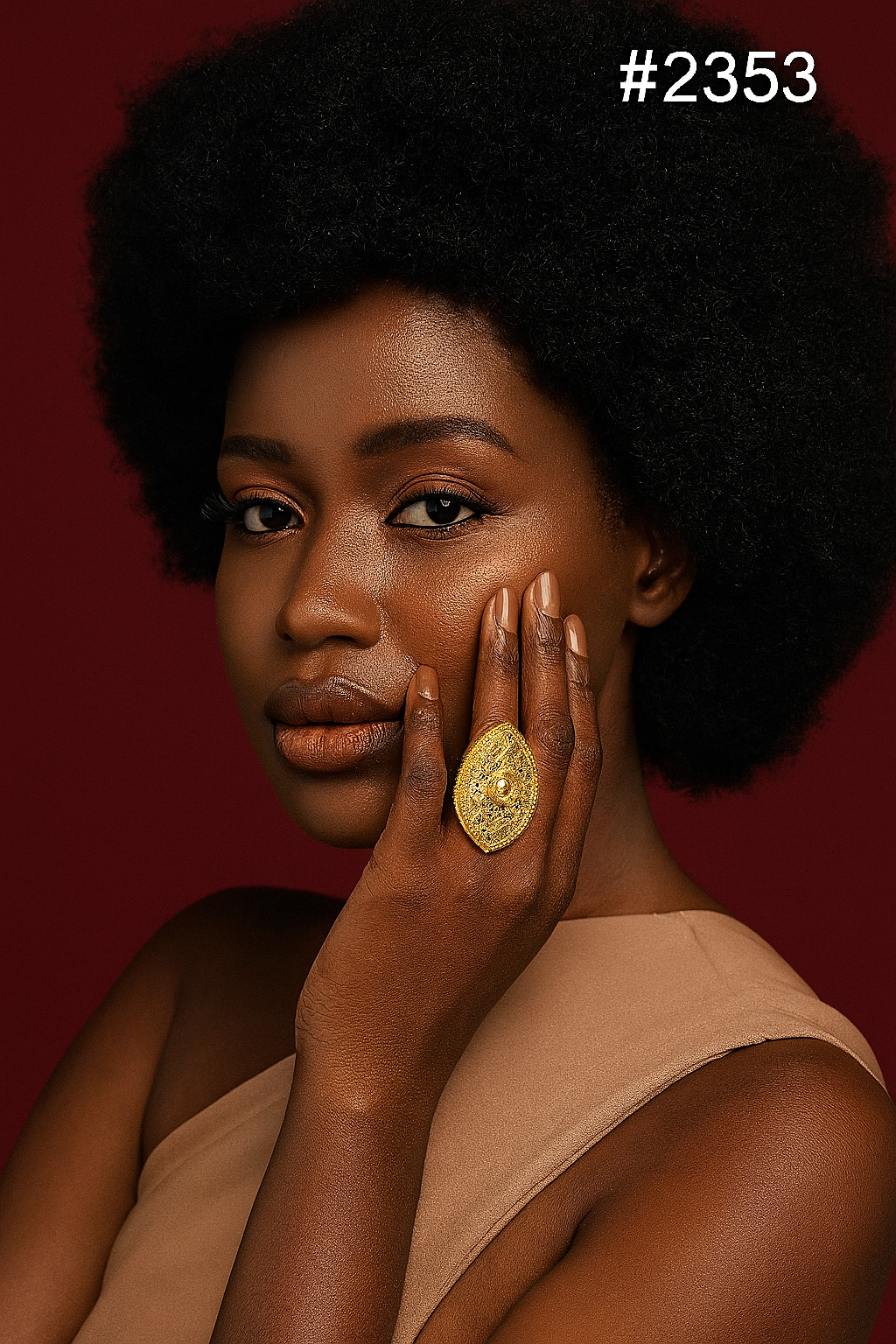 Gold Plated Beautiful Stylish Finger Ring MODEL 2353