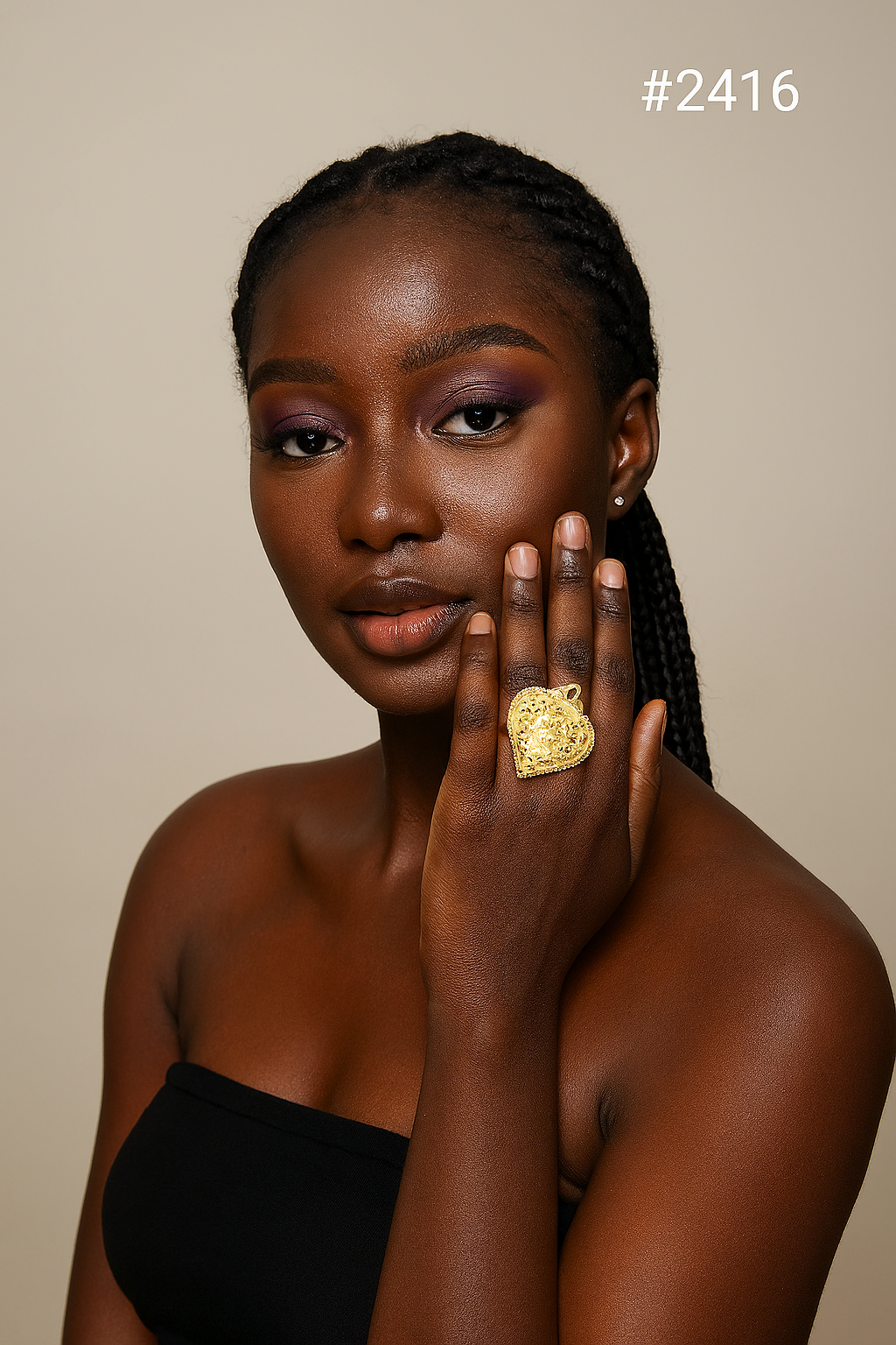 Gold Plated Beautiful Stylish Finger Ring MODEL 2416