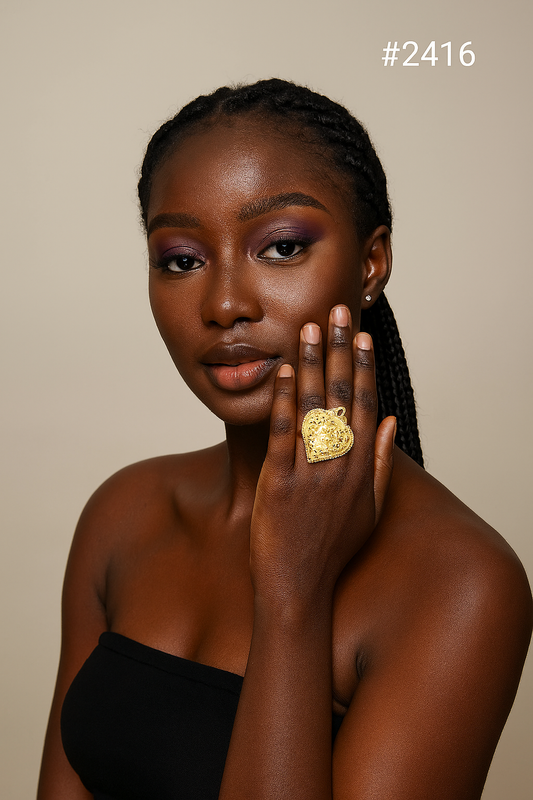 Gold Plated Beautiful Stylish Finger Ring MODEL 2416