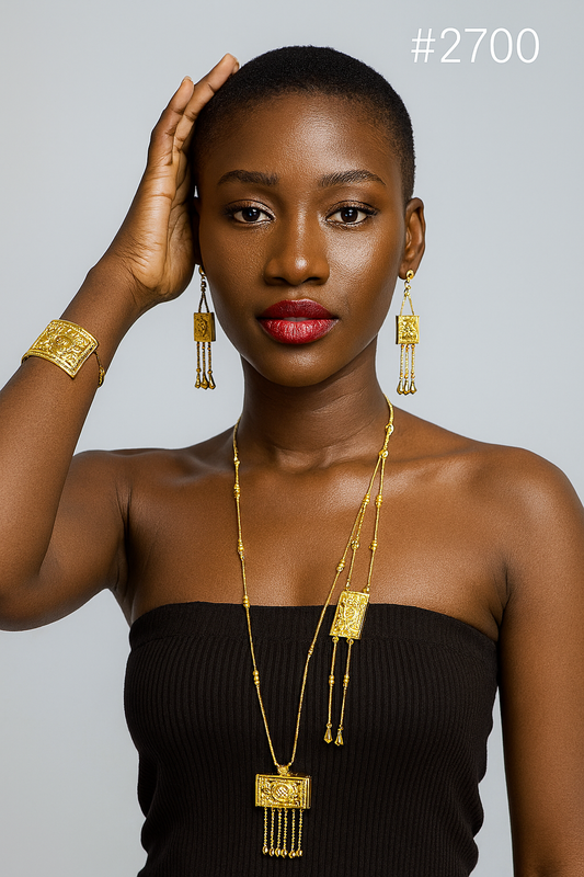 gold-plated-beautiful-stylish-long-necklace-with-earrings-model:2700