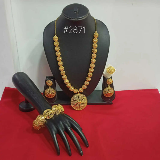 Gold Plated Small Necklace Set, PMJ Model No: 2871