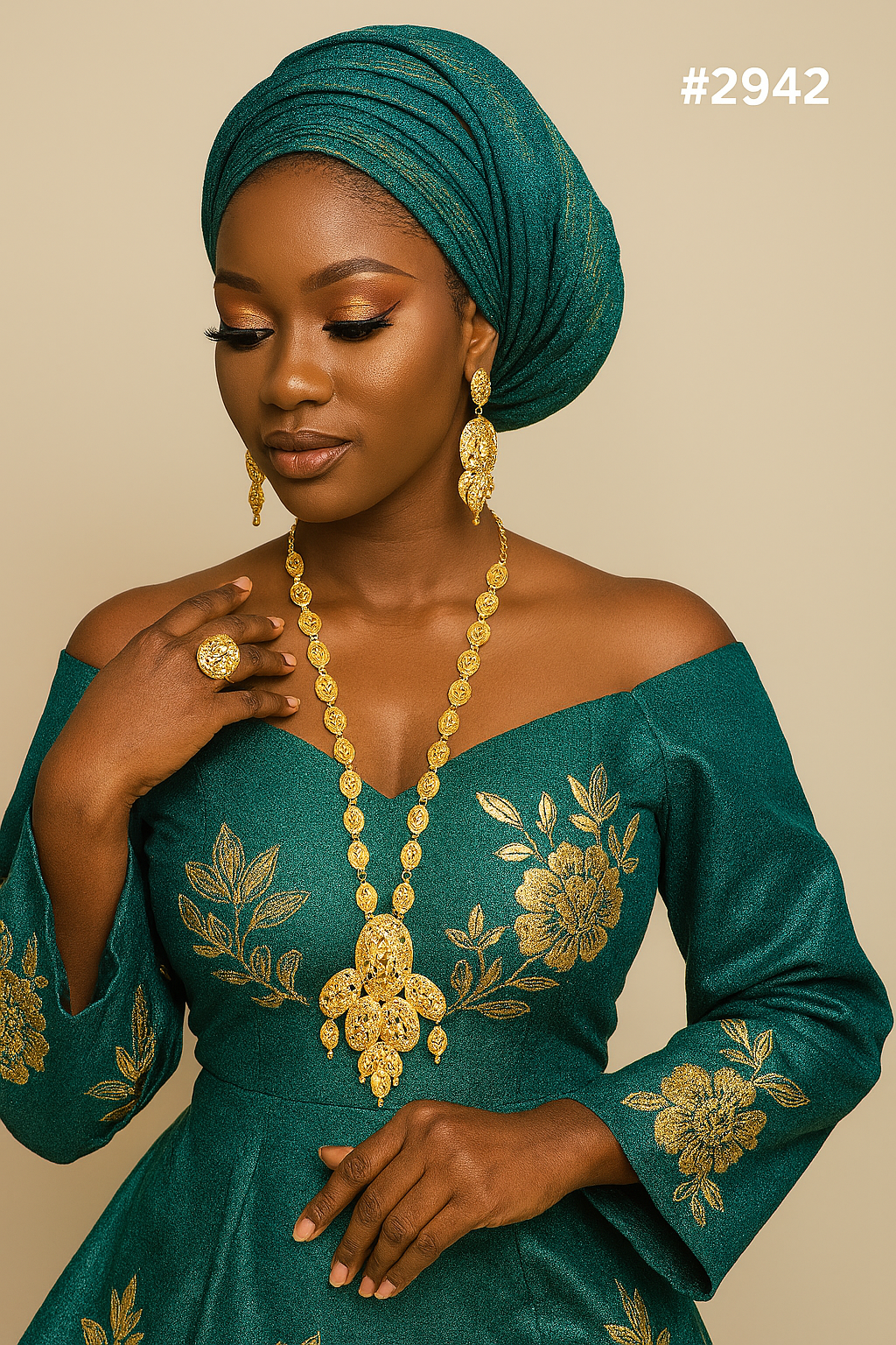 Designer Hand Made Jewelry Long Necklace Set, PMJ Model No: 2942