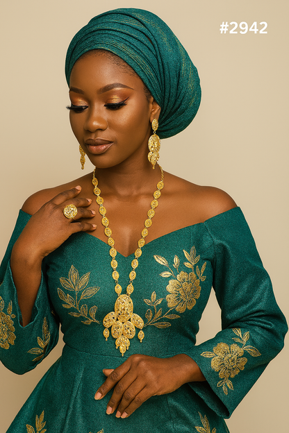 Designer Hand Made Jewelry Long Necklace Set, PMJ Model No: 2942