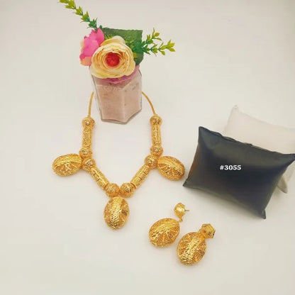 African Bijoux Gold Plated Necklace
