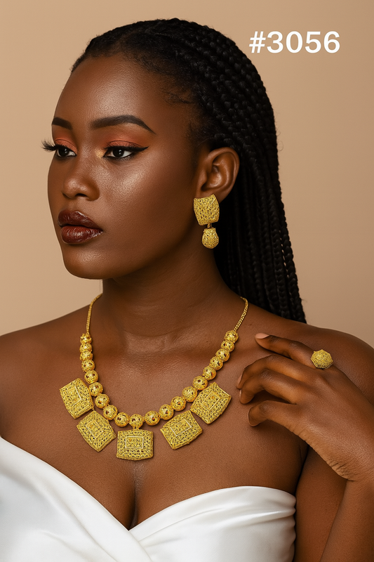 PMJ Beautiful American Diamond Short Set Model no. 3056