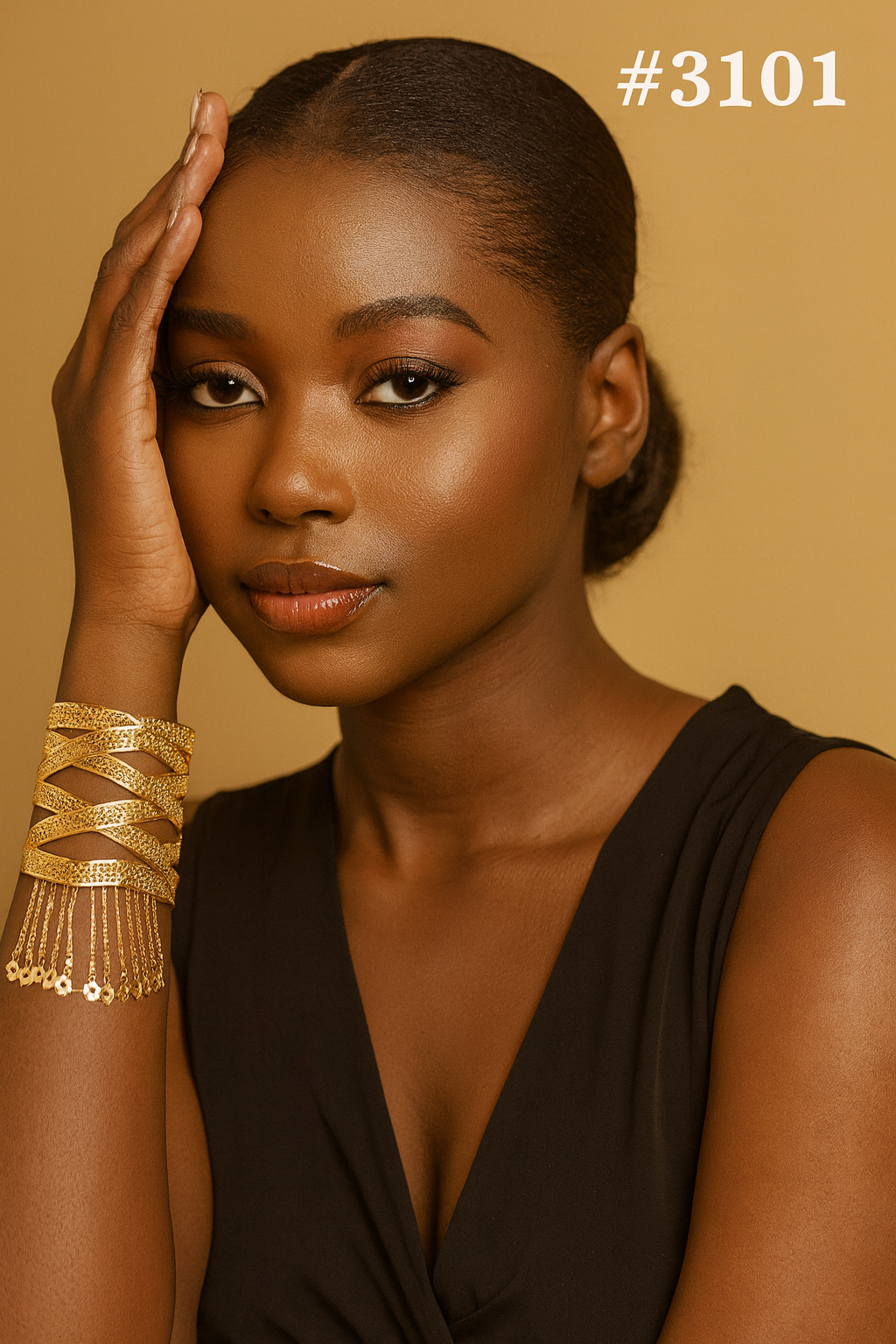 PMJ Colorful Gold Plated Jalar Bracelet Model no. 3101