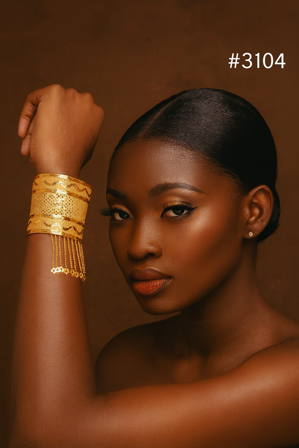 PMJ Colorful Gold Plated Jalar Bracelet Model no. 3104