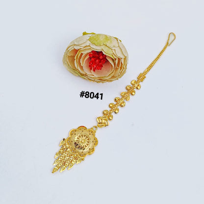 Gold Plated Maang Tika 5 Gram Gold Plated Jewellery PMJ Model No : 8041