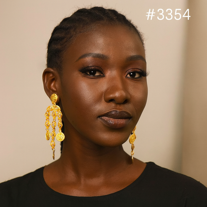 Gold Plated Designer Earrings, PMJ Model No: 3354