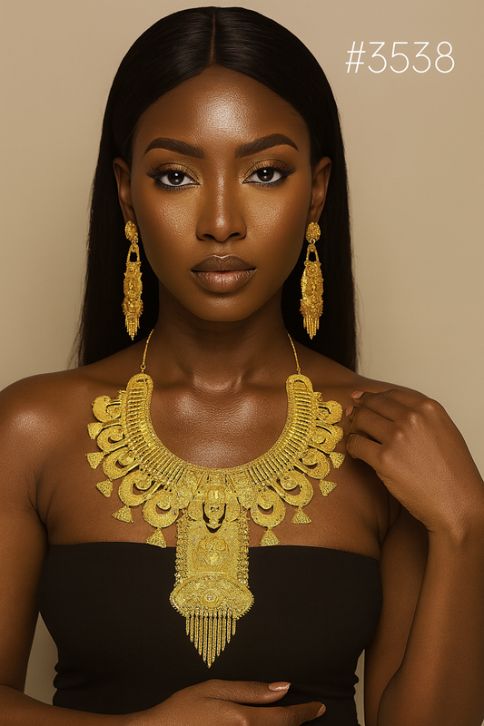 Gold Plated Beautiful Stylish Long Necklace MODEL:3538