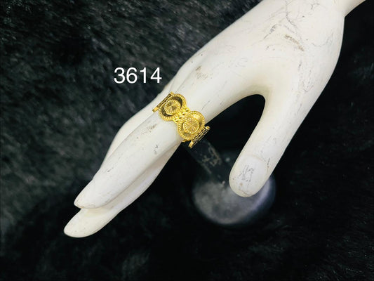 Stylish Gold Plated Ladies Finger Ring, PMJ Model No: 3614
