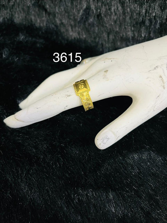 Stylish Gold Plated Ladies Finger Ring, PMJ Model No: 3615