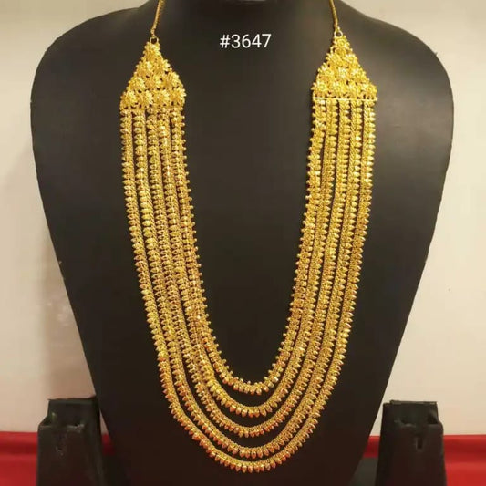 Exclusive Gold Plated Long Necklaces Set, PMJ Model No: 3647