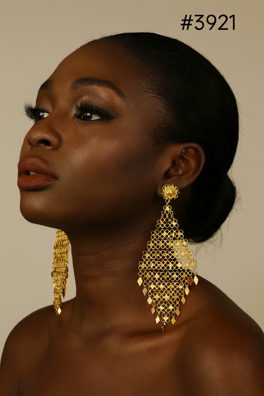 Gold Plated Designer Earrings, PMJ Model No: 3921