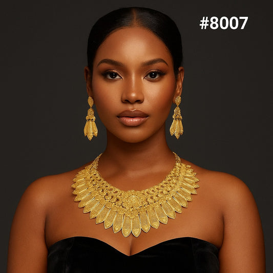 Gold Plated Short NECKLACE 5 Gram Gold Plated Jewellery PMJ Model No : 8007