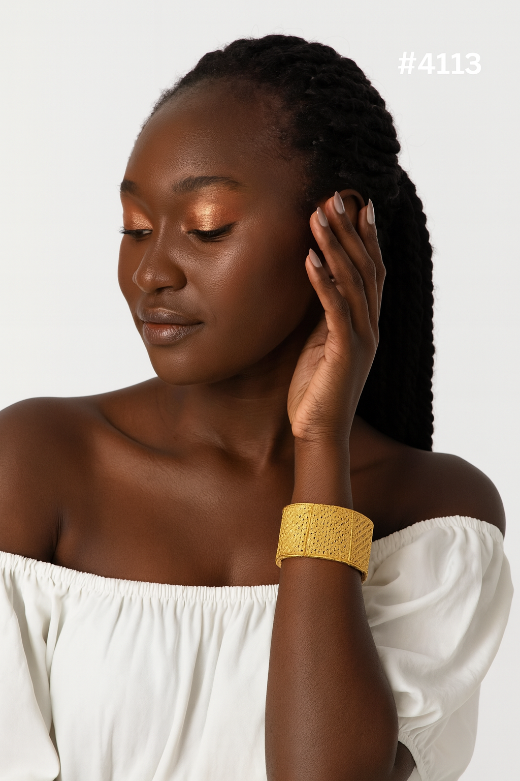 Gold Plated Bridal Wear Bangles, PMJ Model No: 4113