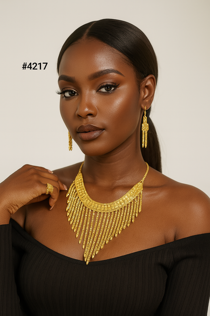 Gold Plated Short Necklace 1 Gram Gold Plated Jewellery PMJ Model No : 4217