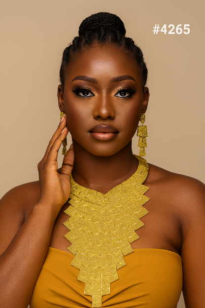 PMJ SPECIAL LONG NECKLACE WITH EARRINGS Model NO.4265