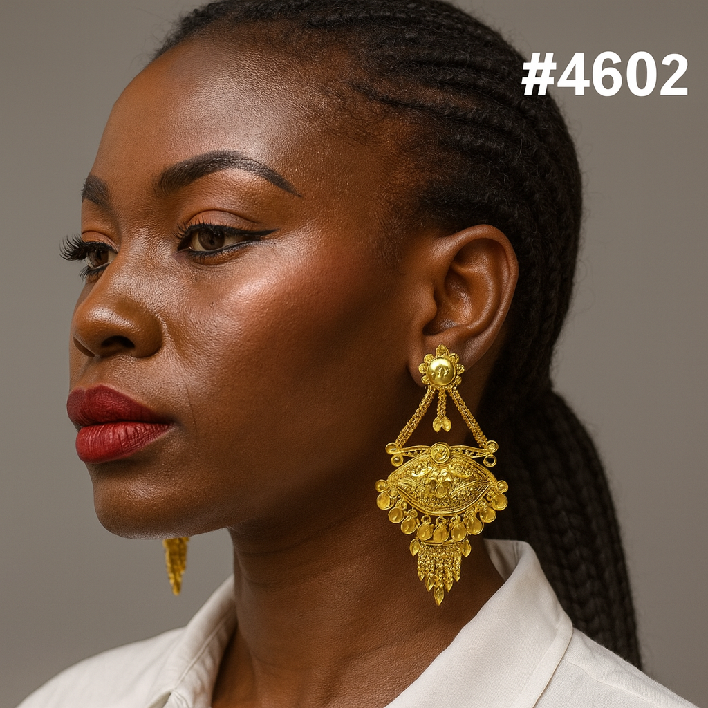 Gold Plated Designer Earrings, PMJ Model No: 4602